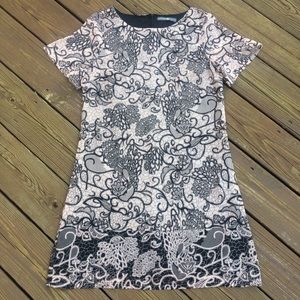 Signature Collection pink and black dress. Size S